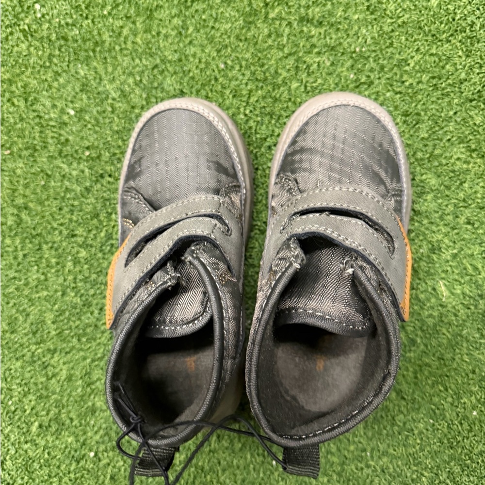 Carter's Black Toddler Velcro High-Top Sneakers